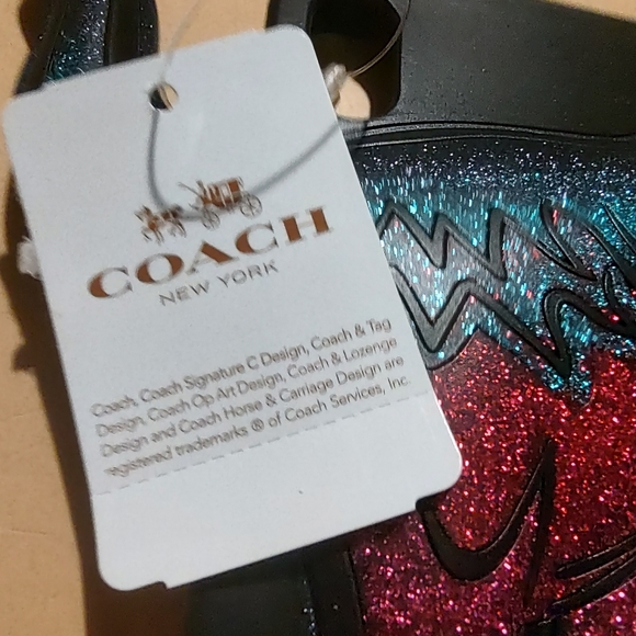 NEW COACH Dinosaur T-Rex Glitter Phone case NWT Rexy iPhone XR - Picture 3 of 11